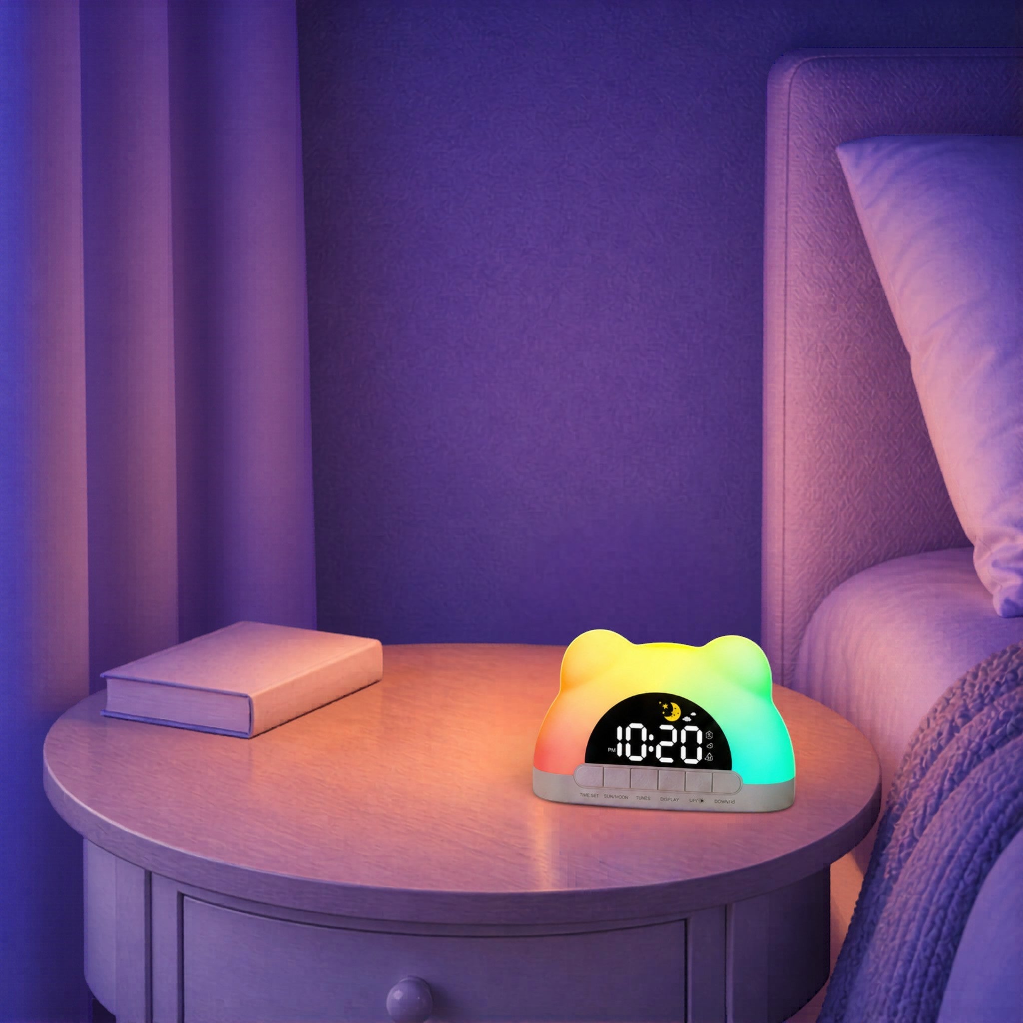 Veilleuse Réveil Bébé LED <br> LuniGlow