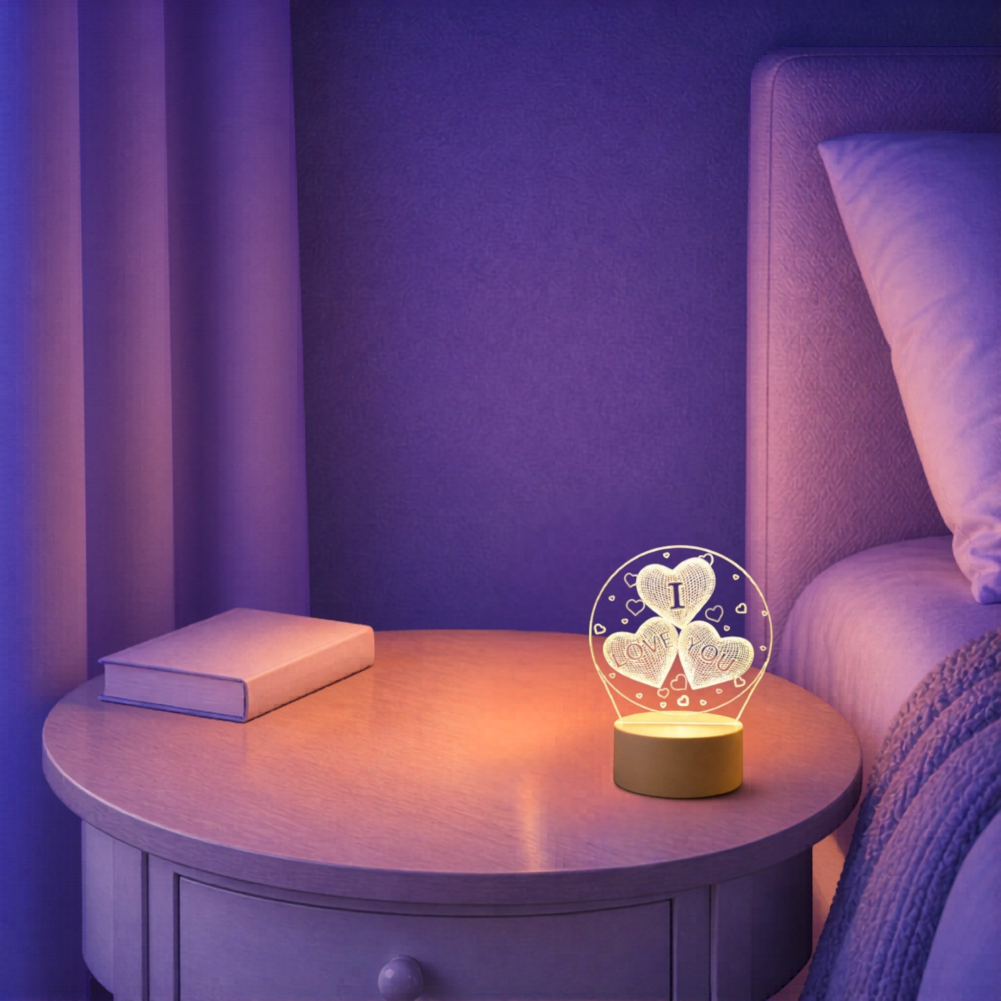 Veilleuse LED Cœur Amour <br> TrueLove