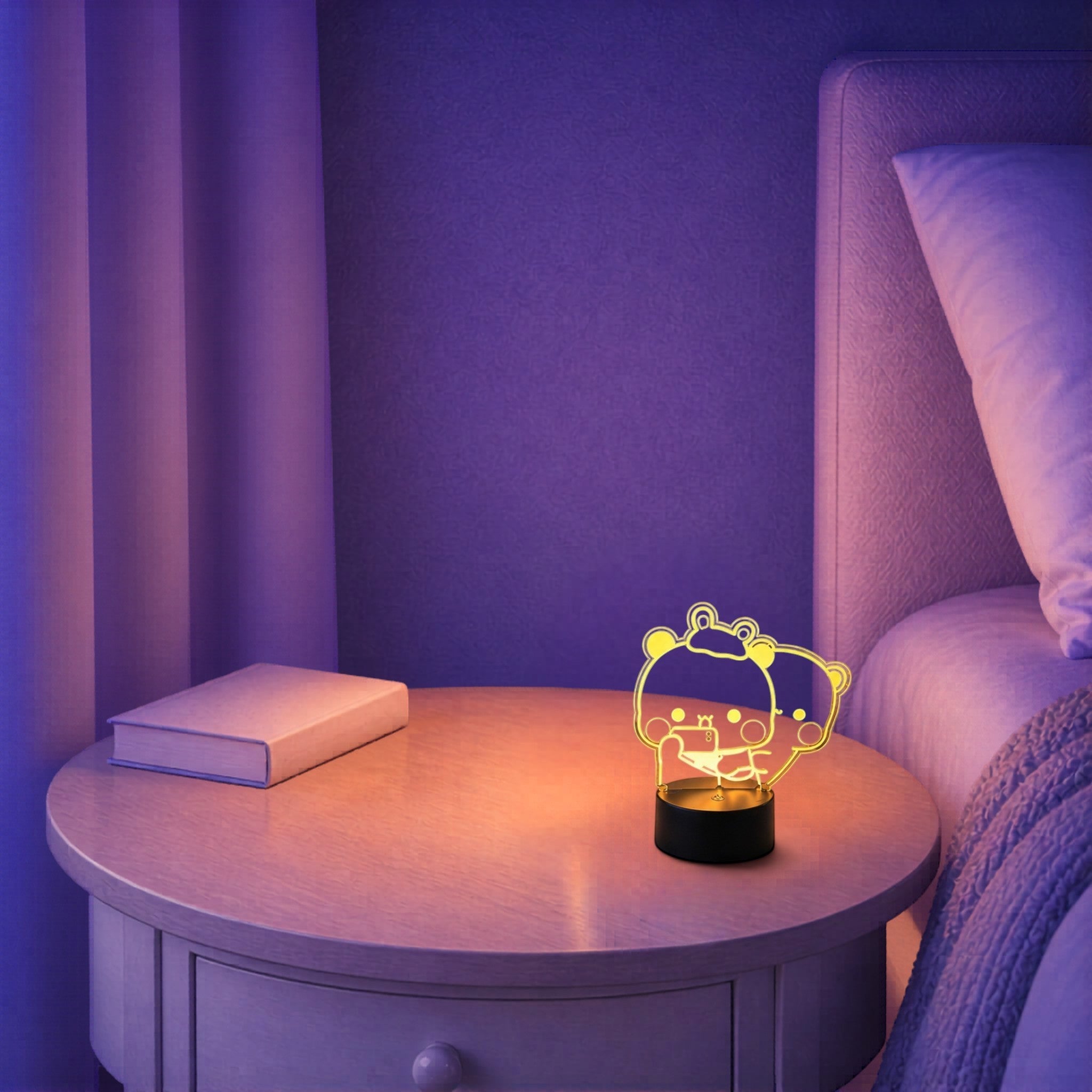 Veilleuse LED Ours Couple <br> LoveBear