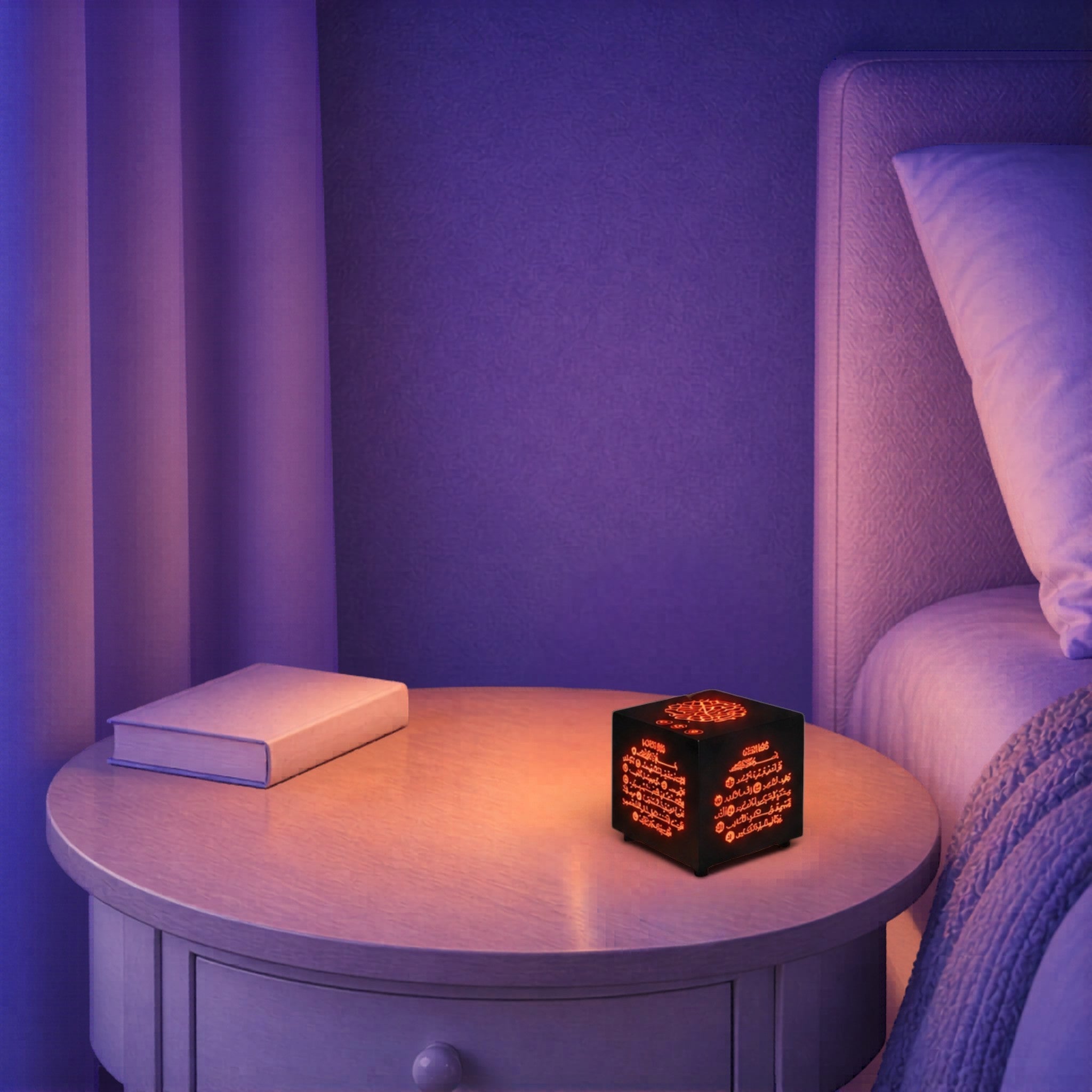 Veilleuse Coranique Cube LED Haut-Parleur <br> AyatLight