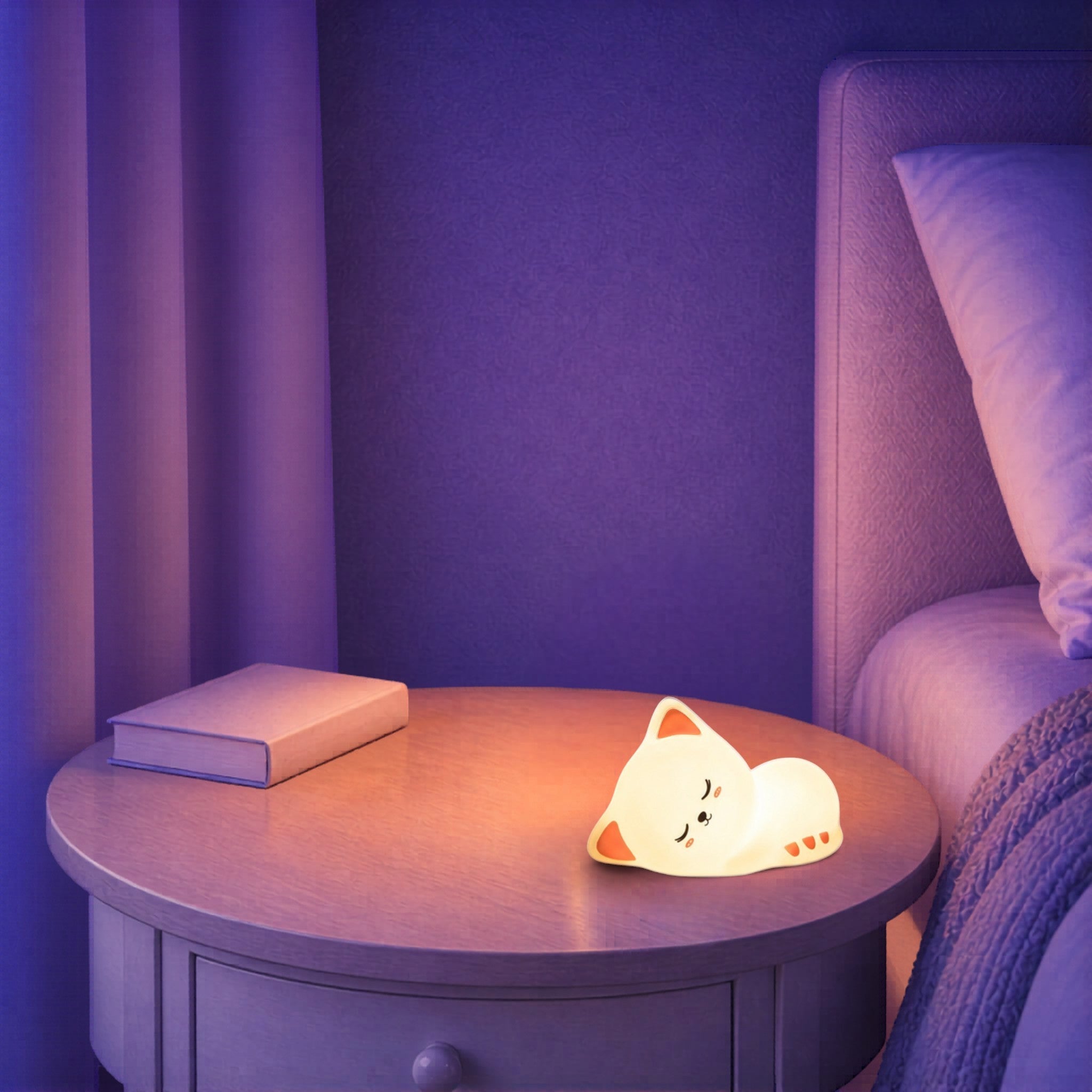 Veilleuse LED Chat Endormi <br> DodoNeko