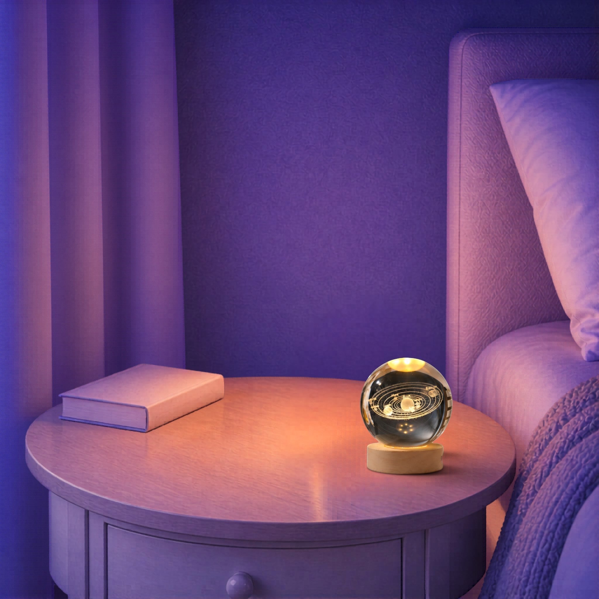 Veilleuse Boule Système Solaire LED RGB <br> SolarDream