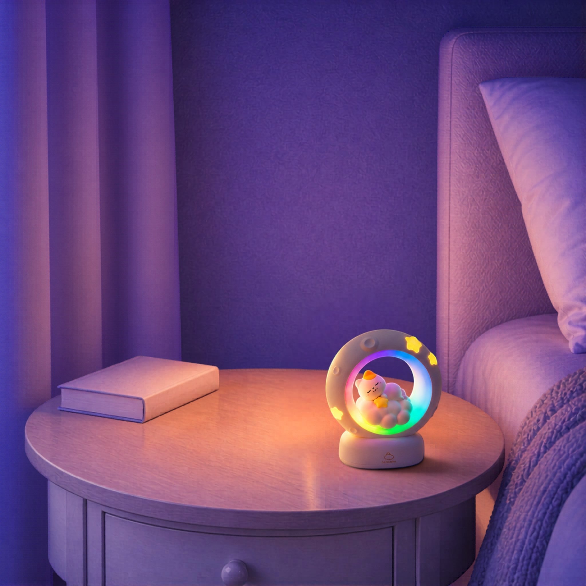 Veilleuse Chat Nuage LED Multicolore <br> DreamCat
