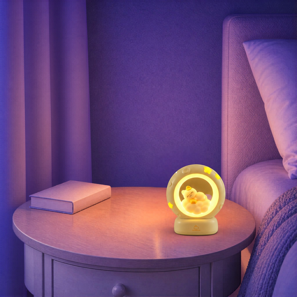 Veilleuse Chat Dormeur Nuage LED <br> SleepyCat