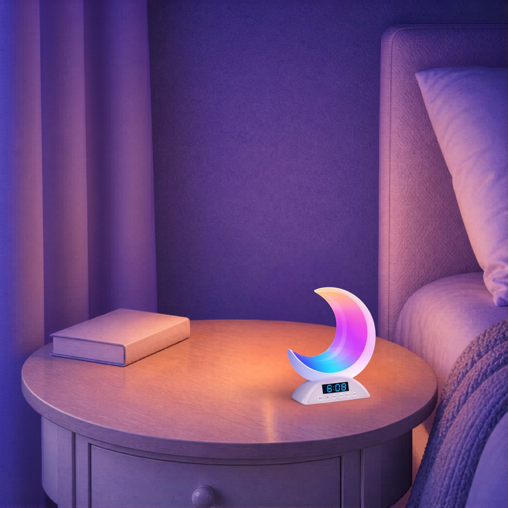 Veilleuse LED Bluetooth Lune <br> LunaSound