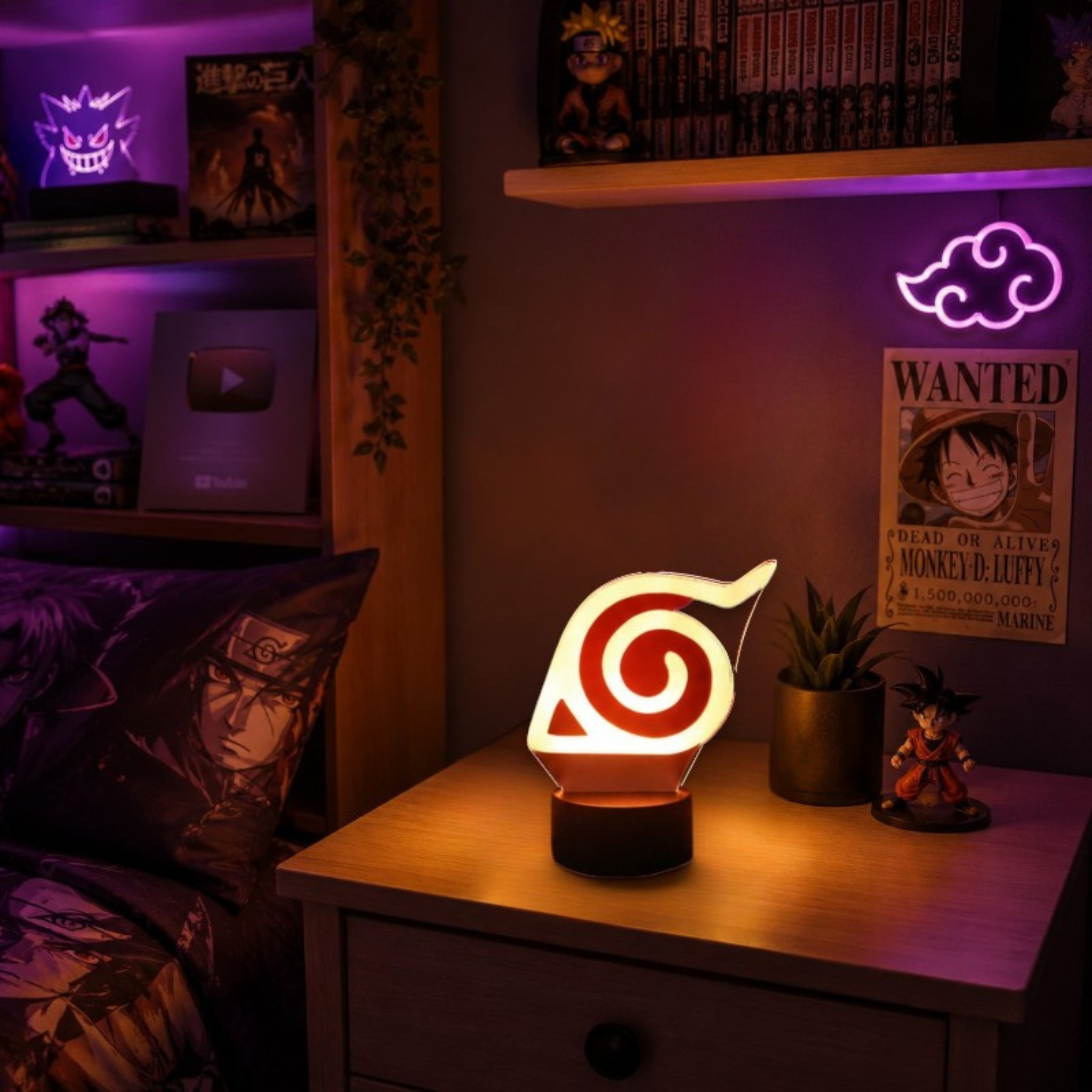 Veilleuse Symbole Ninja LED <br> SpiralAura