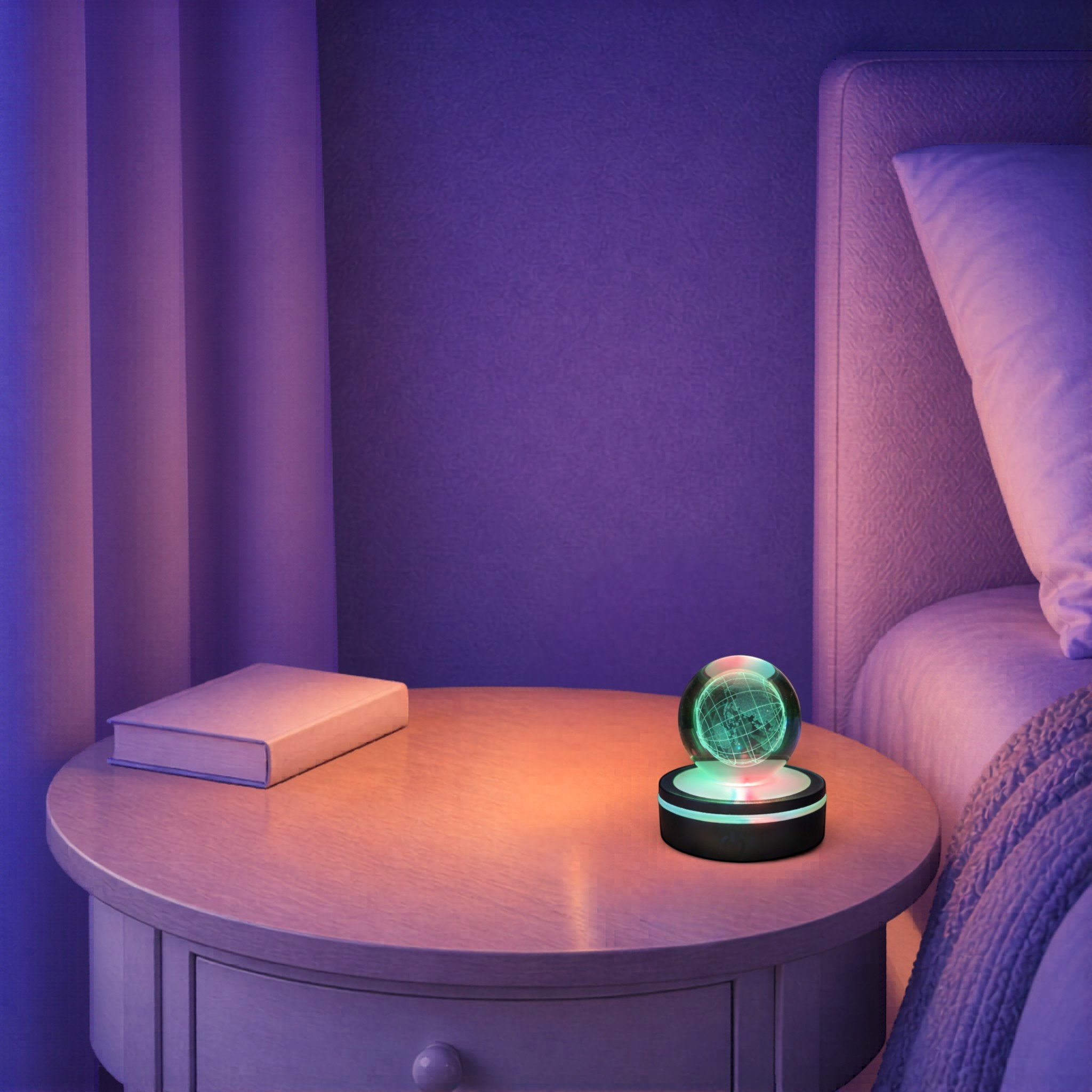 Veilleuse Cristal LED Globe <br> TerraSphere