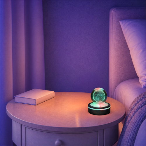Veilleuse Cristal LED Globe <br> TerraSphere