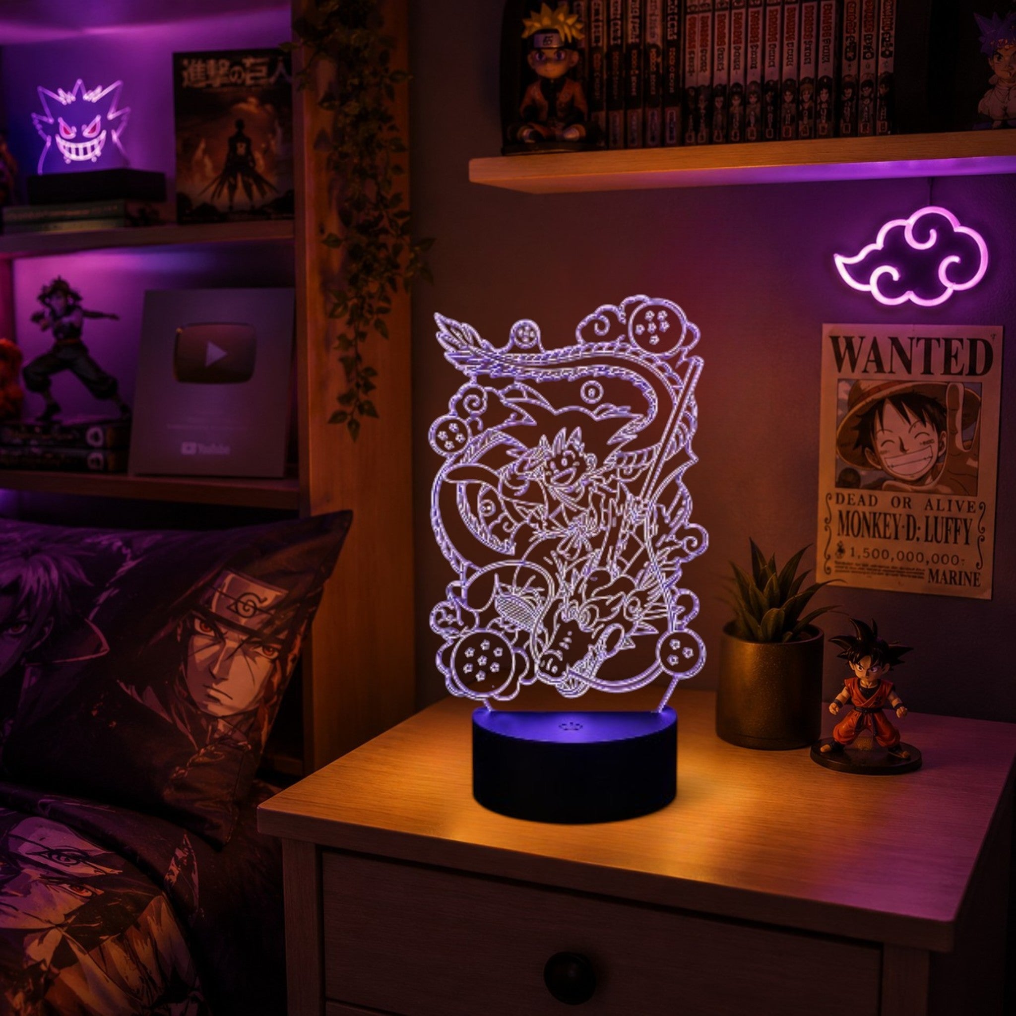 Veilleuse Guerrier cœur pur &  Dragon Légendaire LED <br> DragonAura