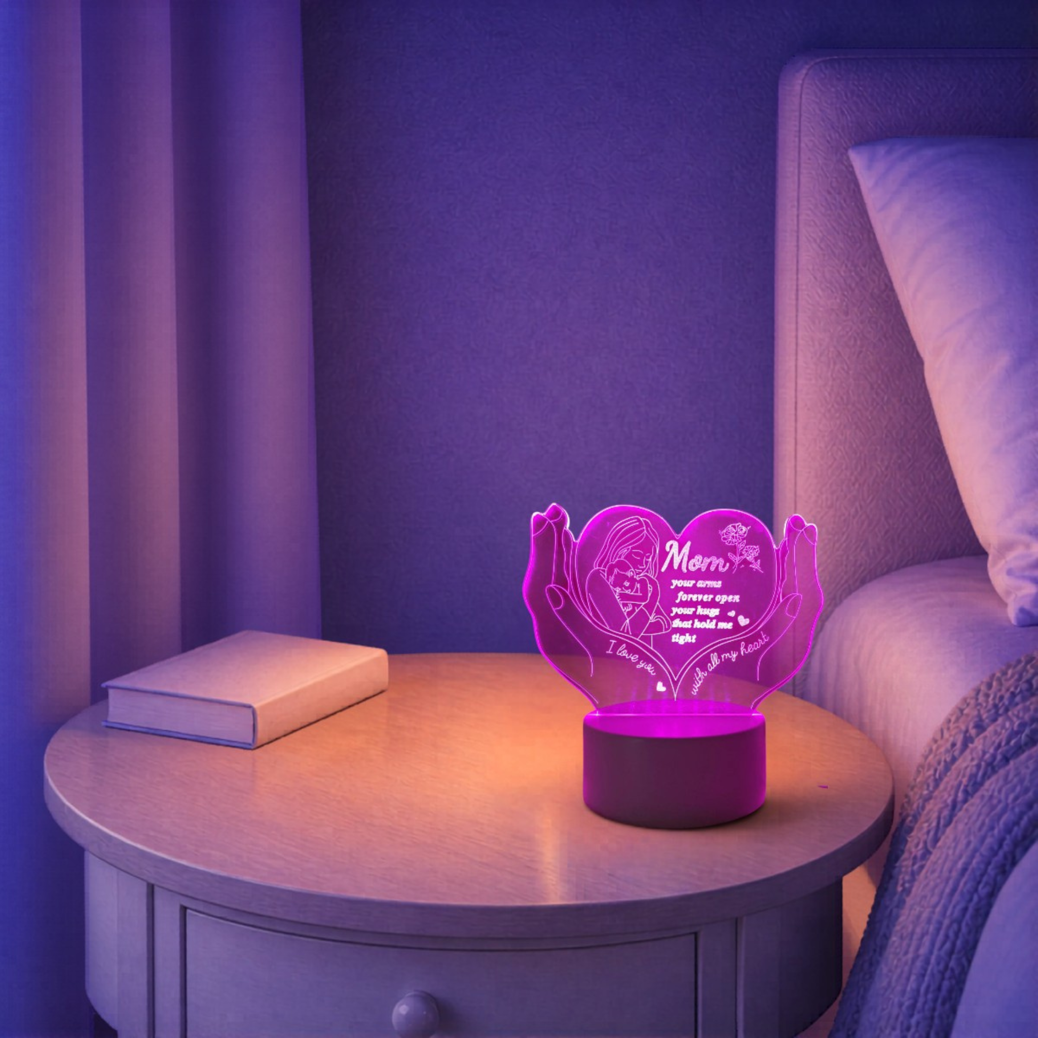 Veilleuse LED Cœur Maman <br> LoveMom