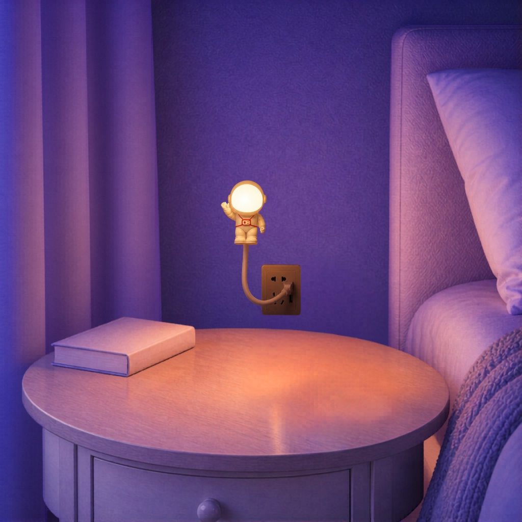 Veilleuse LED Astronaute Commande Vocale <br> AstroGlow