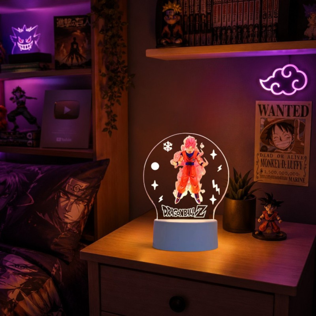 Veilleuse Guerrier Énergie Rouge LED <br> CrimsonAura
