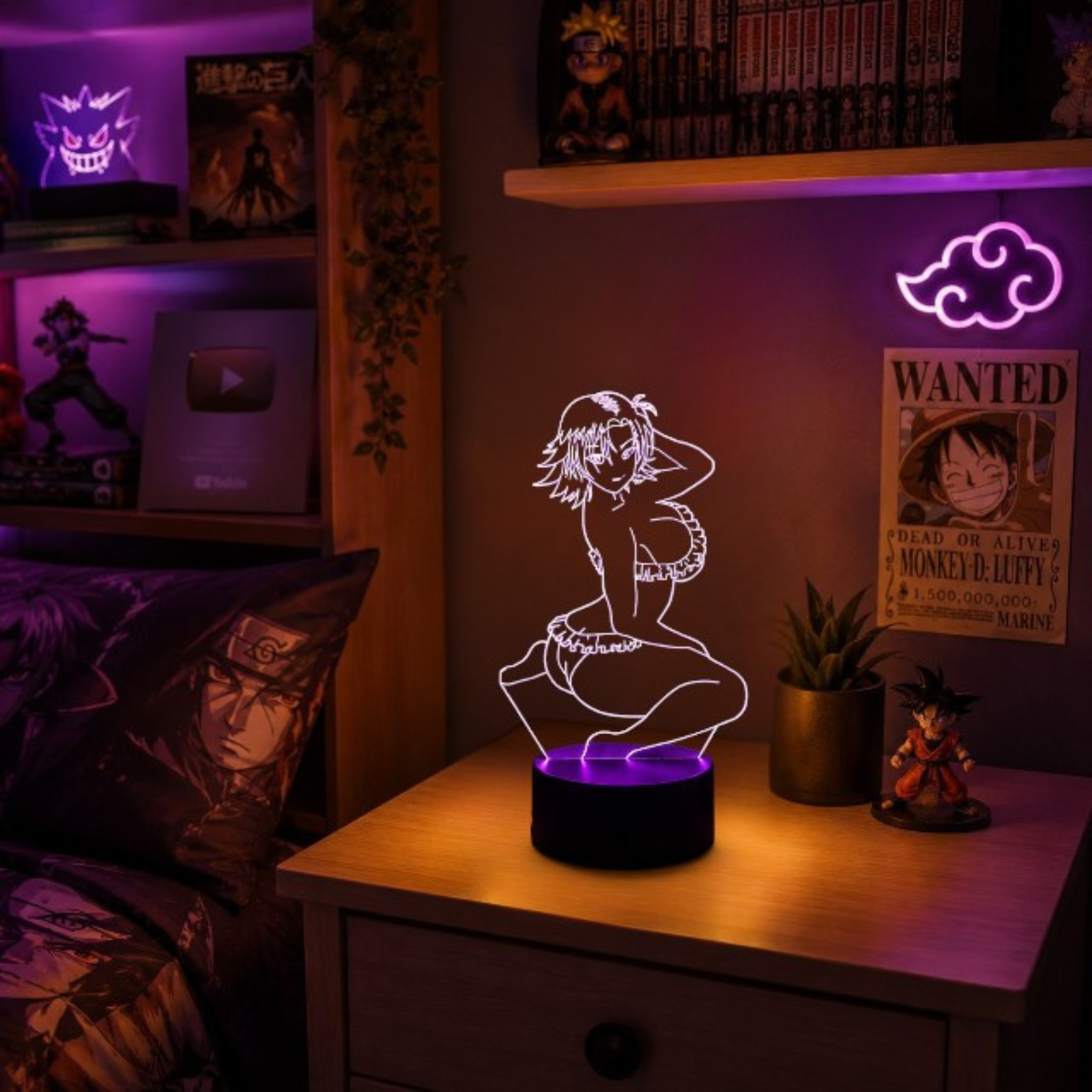 Veilleuse LED Charme Nocturne <br> MoonAura Glow