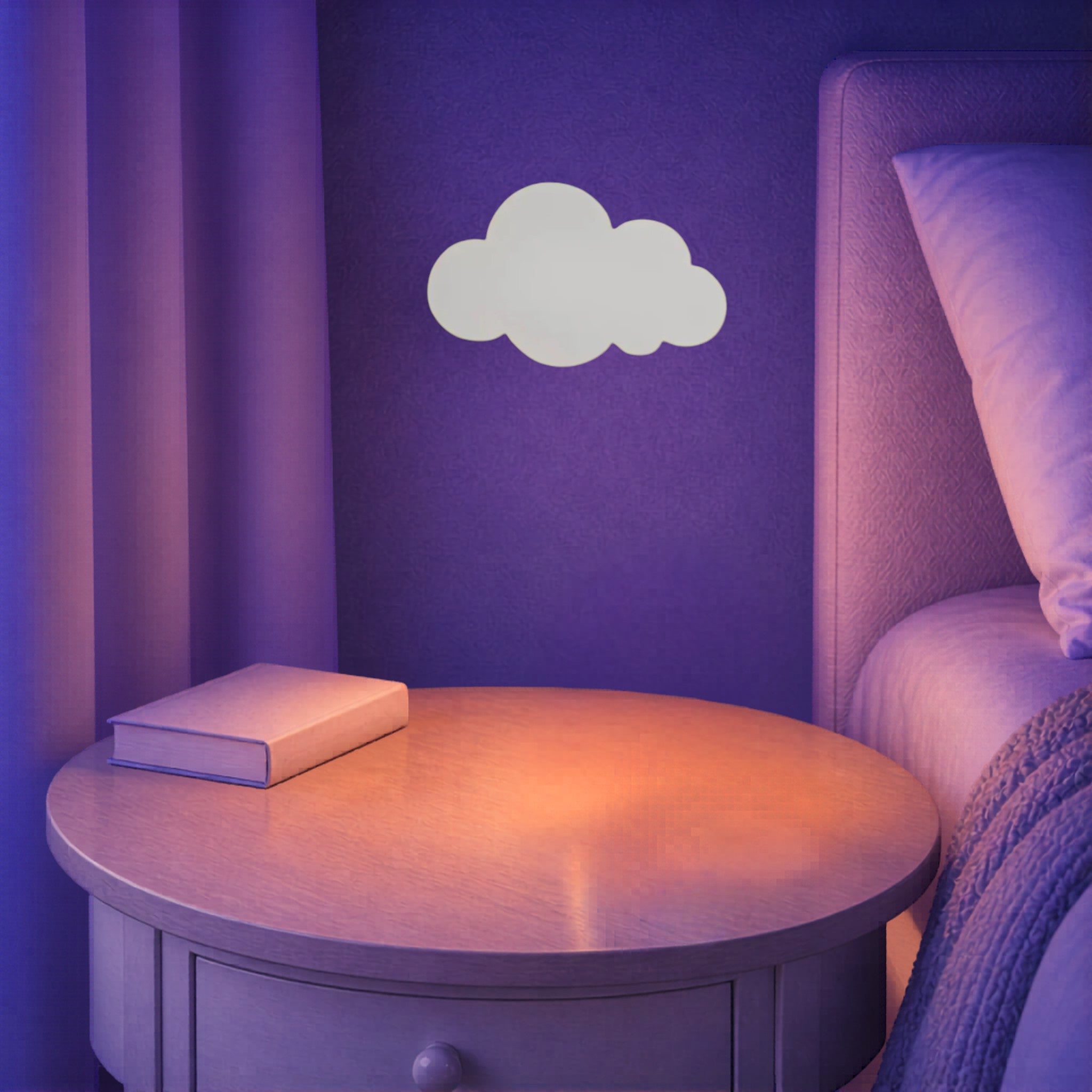 Veilleuse Nuage Murale LED <br> Nuvia Blanc