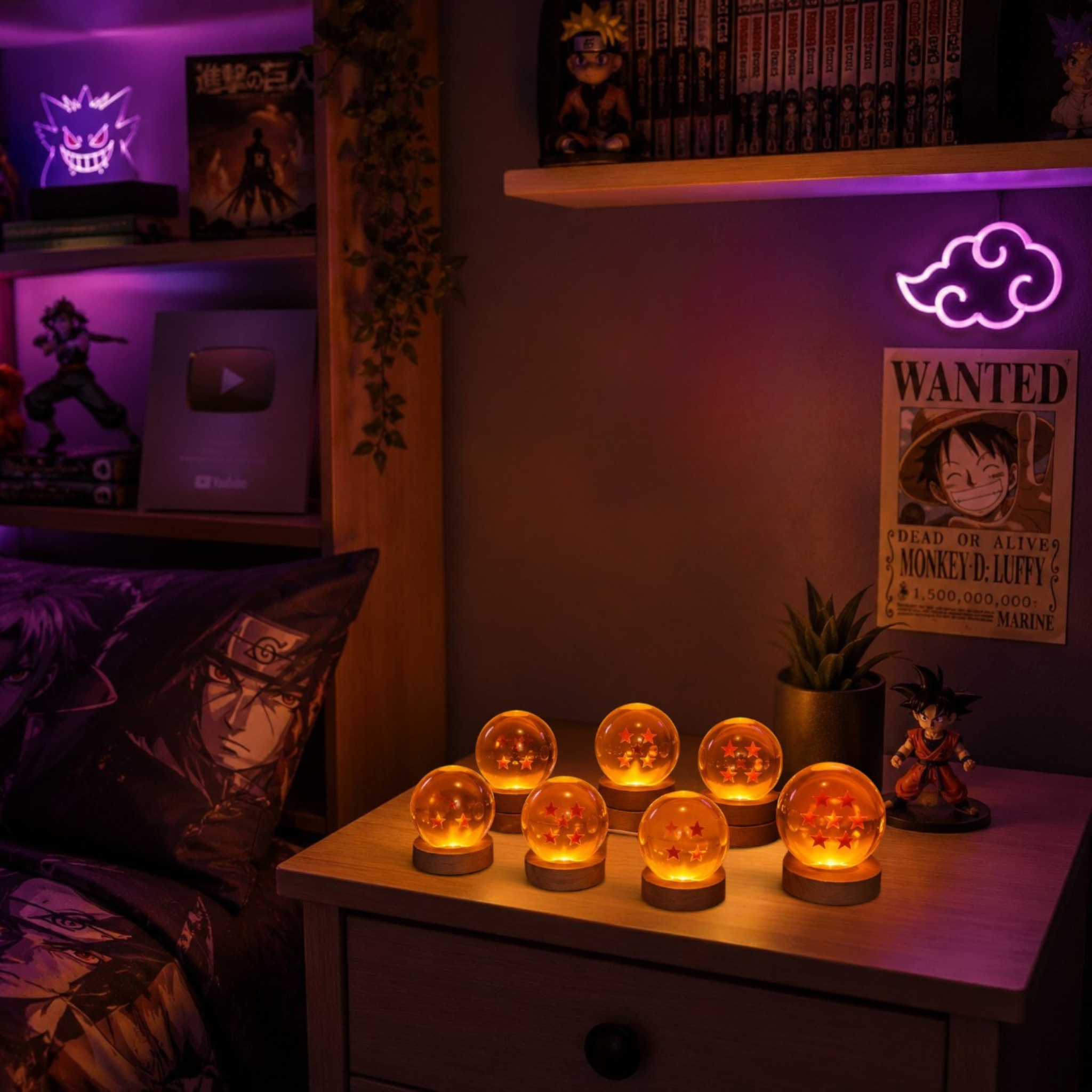 Veilleuse Sphère Étoilée LED Cristal <br> DragonOrb