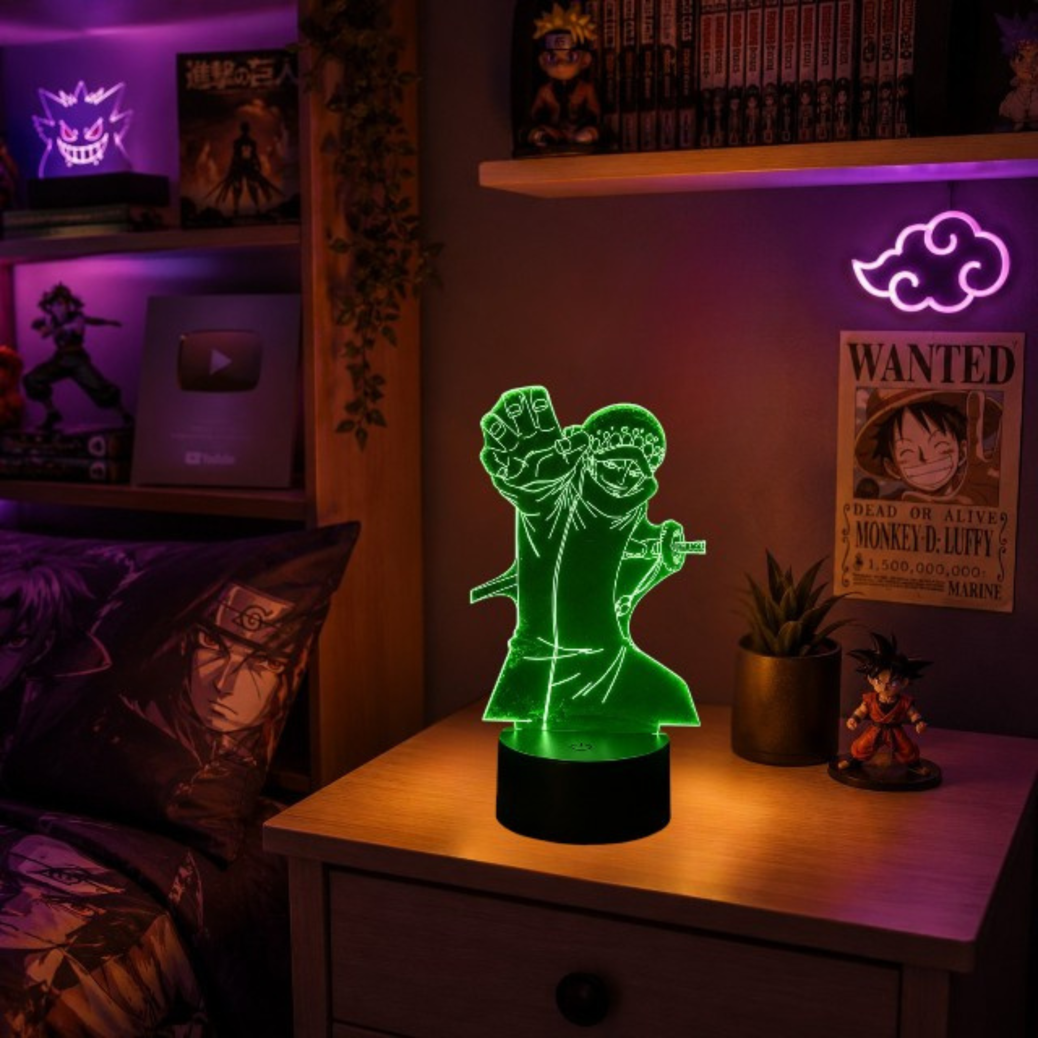 Veilleuse LED Guerrier Stratège <br> ShadowMind Aura