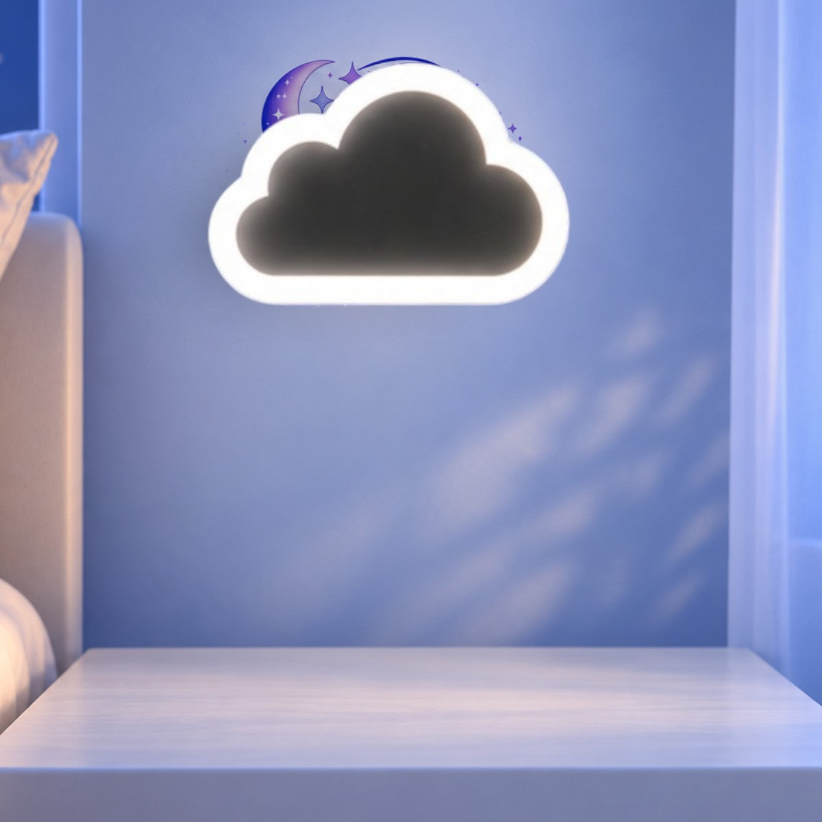 Veilleuse Nuage Murale LED <br> AuraCloud