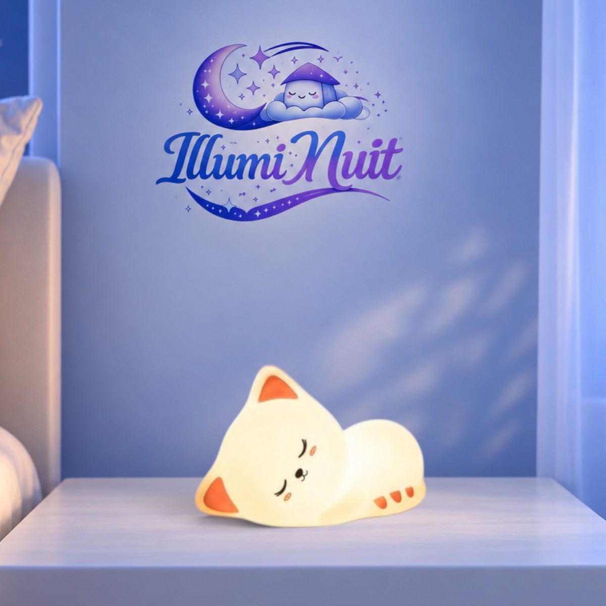 Veilleuse LED Chat Endormi <br> DodoNeko