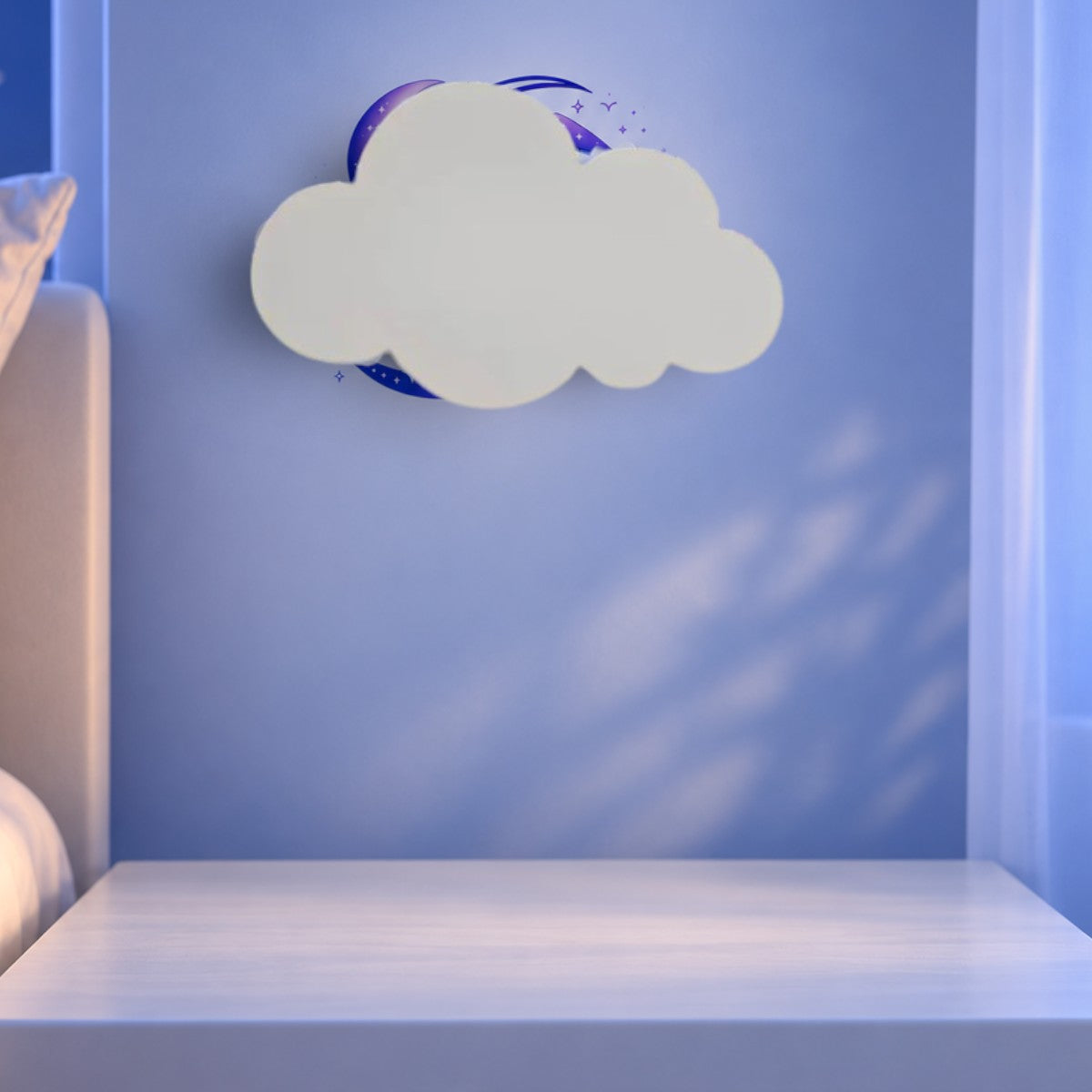 Veilleuse Nuage Murale LED <br> Nuvia Blanc
