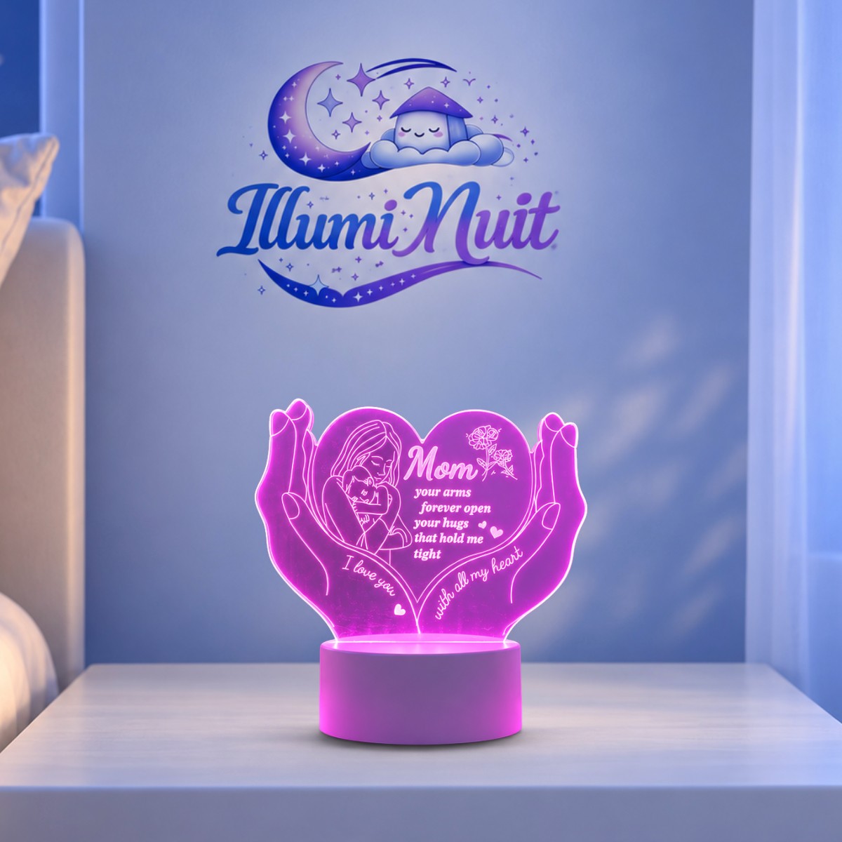 Veilleuse LED Cœur Maman <br> LoveMom