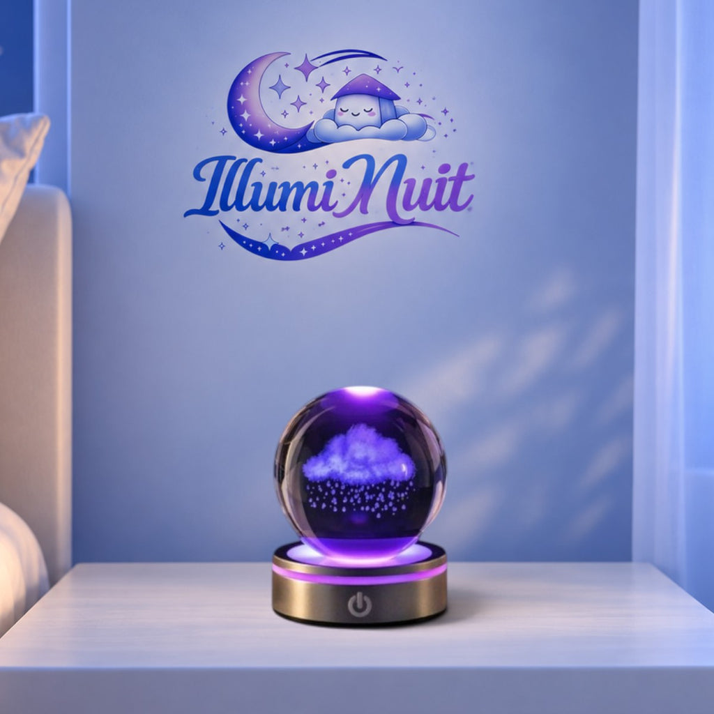 Veilleuse Cristal LED Pluie Nuage <br> RainCloud