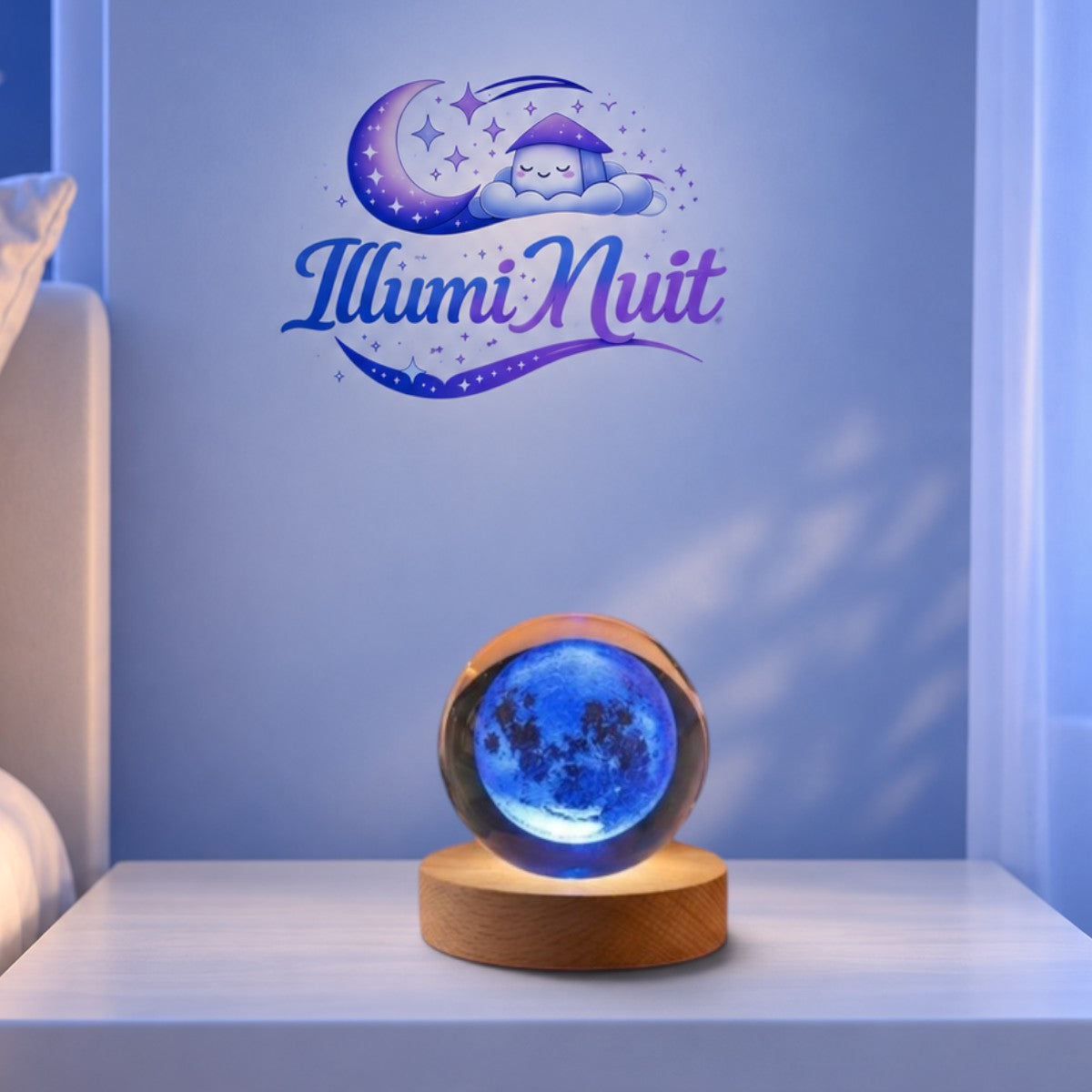 Veilleuse Lune Cristal <br> Lunara