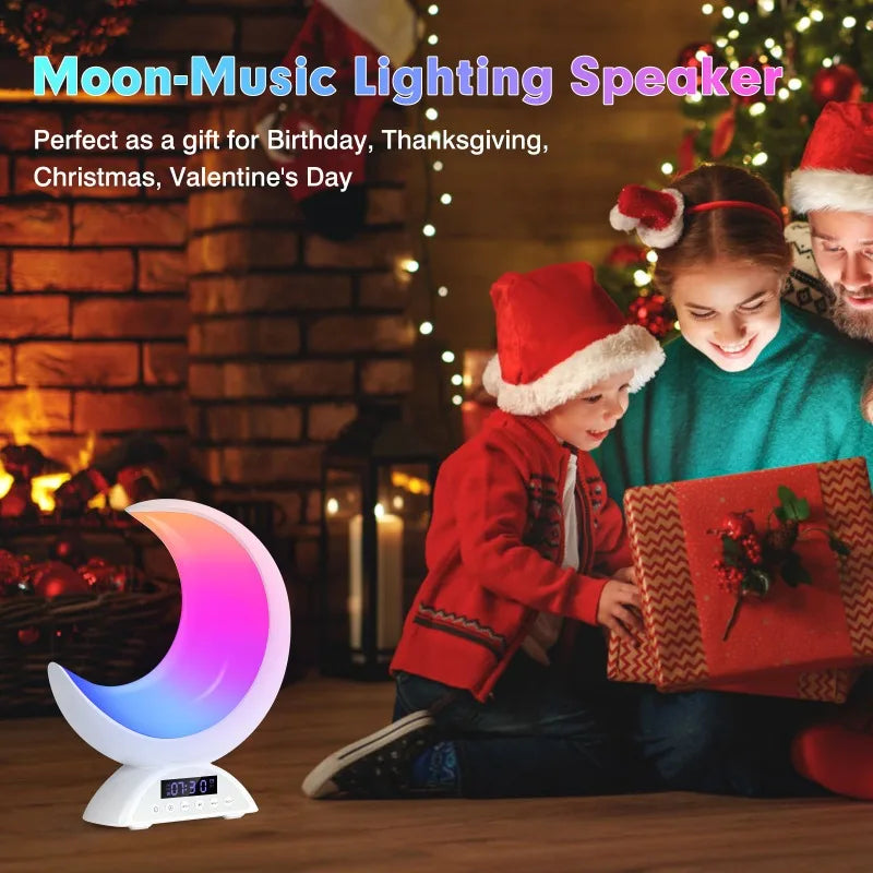 Veilleuse LED Bluetooth Lune <br> LunaSound