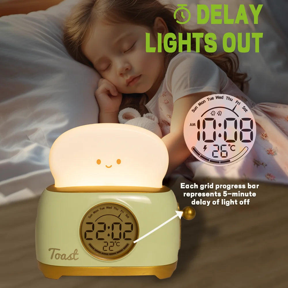 Veilleuse Réveil LED Toast <br> ToastyGlow