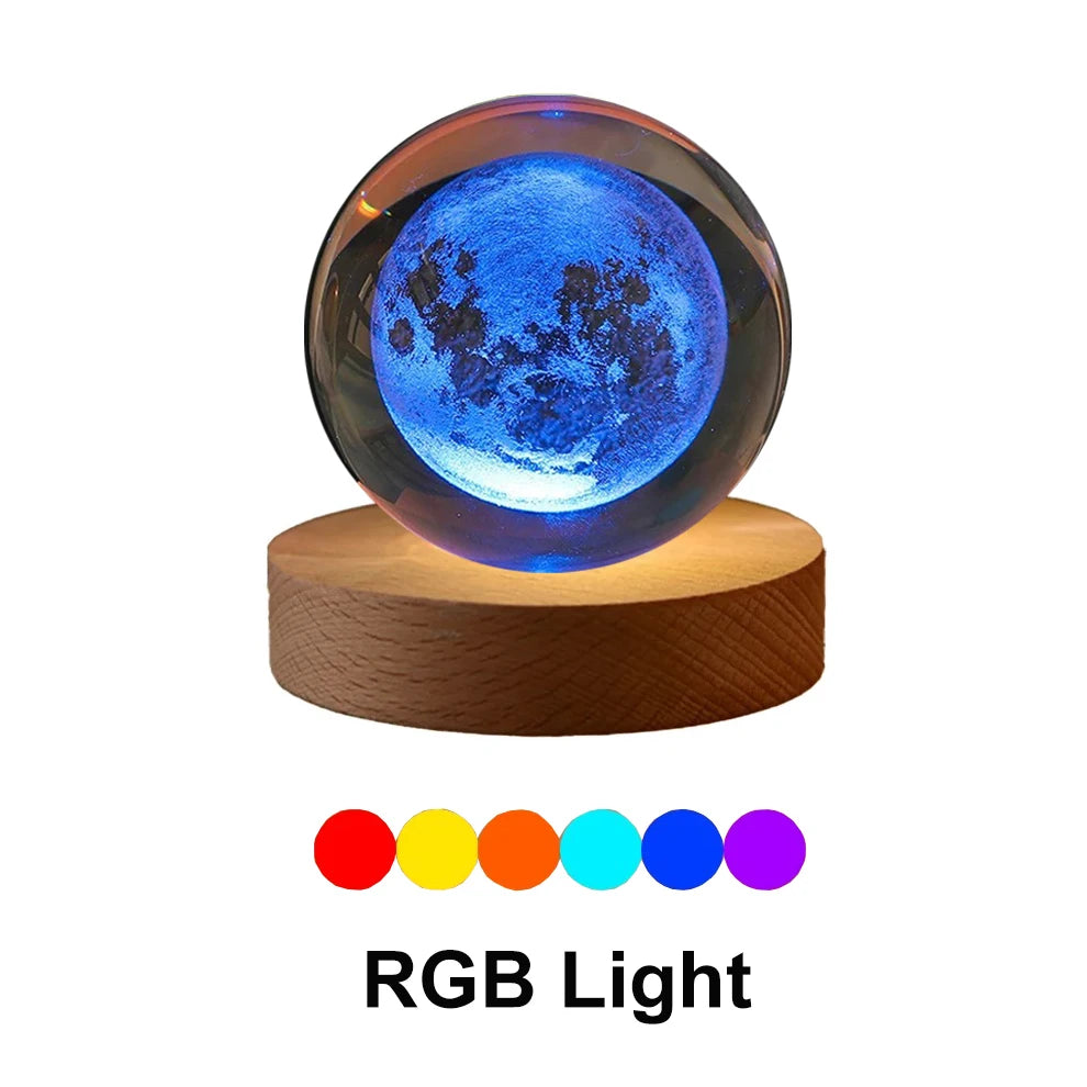 Veilleuse Lune Cristal <br> Lunara