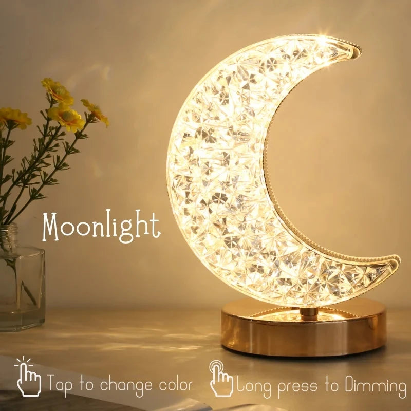 Veilleuse Lune Cristal LED <br> MoonDream