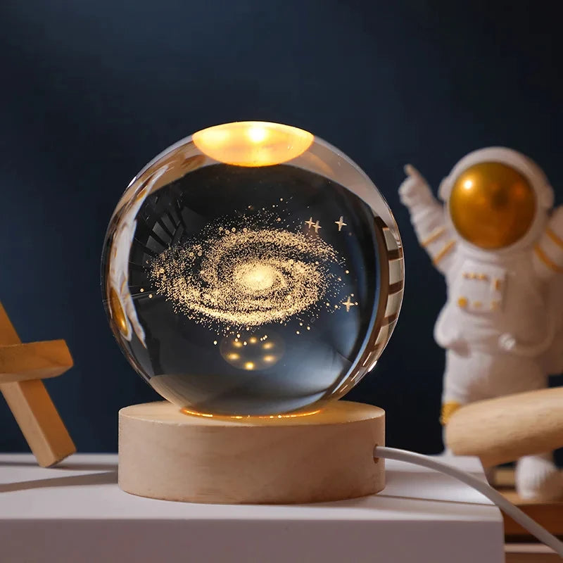 Veilleuse Cristal LED Galaxie <br> GalaxyGlow