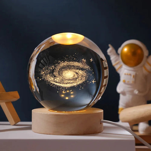 Veilleuse Cristal LED Galaxie <br> GalaxyGlow
