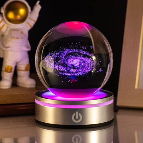Veilleuse Cristal LED Galaxie <br> GalaxySphere