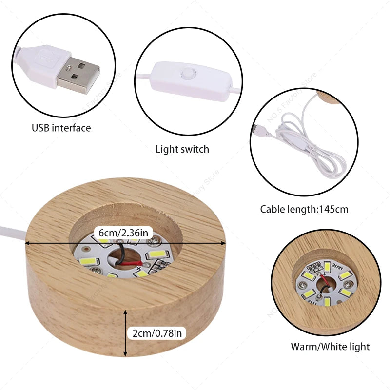 Veilleuse Sphère Étoilée LED Cristal <br> DragonOrb