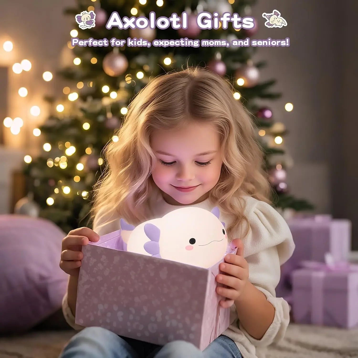 Veilleuse LED Axolotl <br> AxoGlow