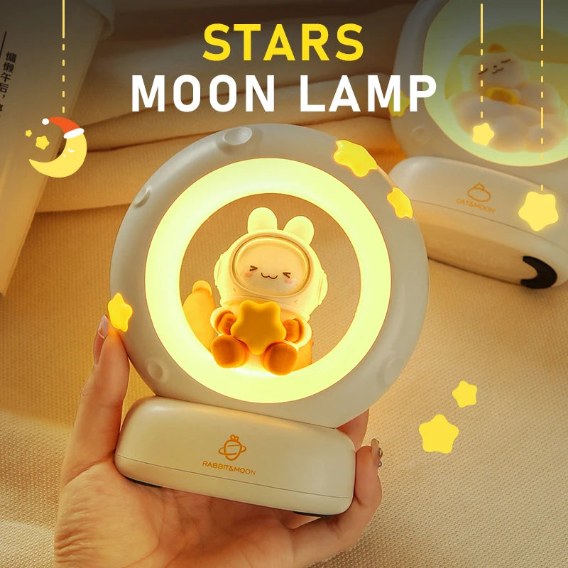 Veilleuse Lapin Espace Lumière Douce <br> CosmoBunny