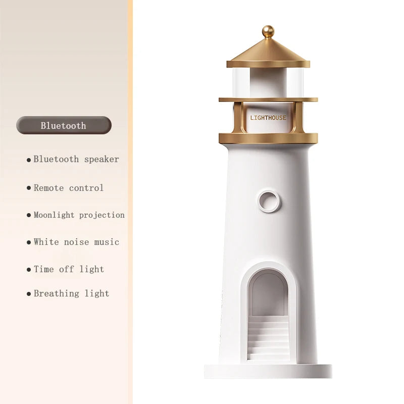 Veilleuse Phare Bluetooth LED <br> MoonHarbor Projecteur