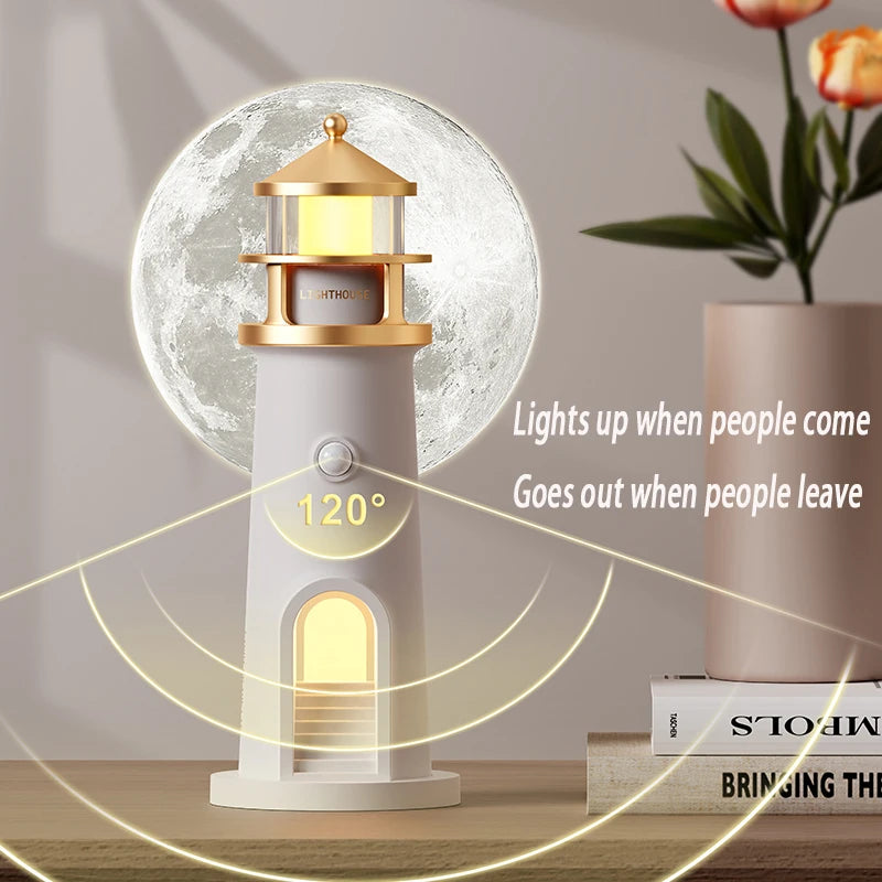 Veilleuse Phare à Détecteur de Mouvement <br> MoonHarbor