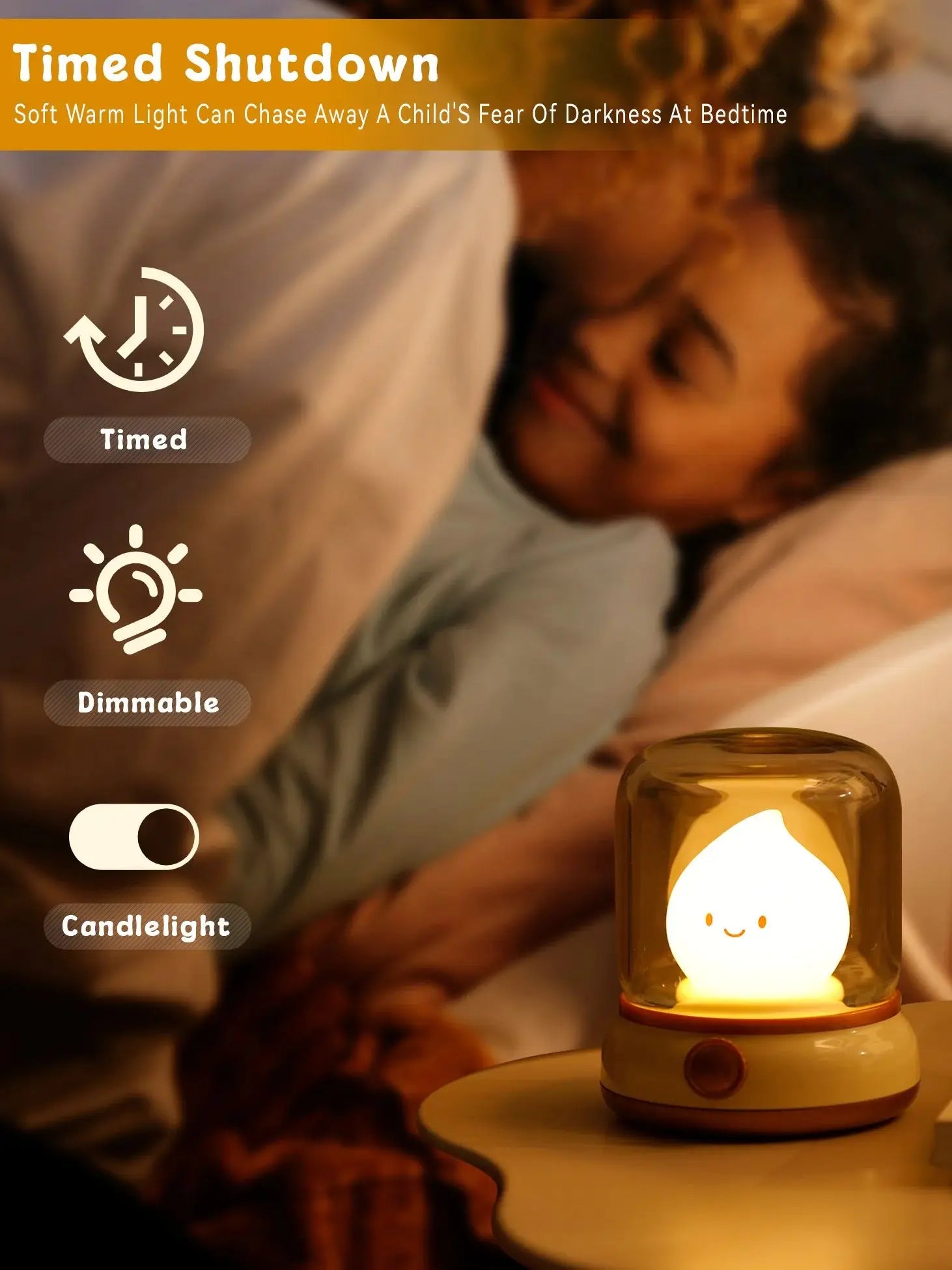 Veilleuse Flamme Kawaii LED <br> FlameAura