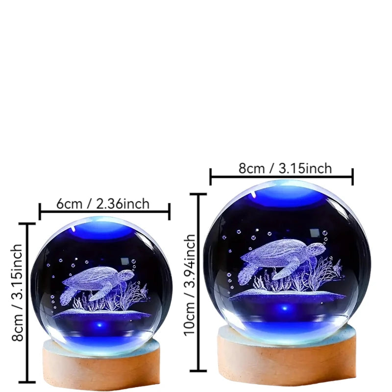 Veilleuse LED Cristal Tortue <br> Néréa