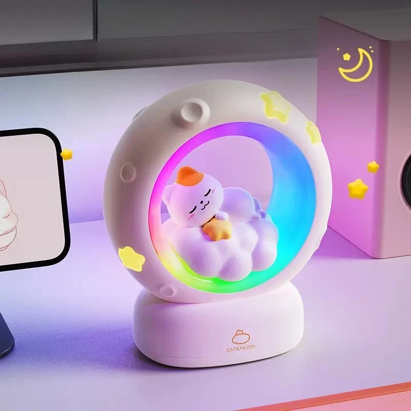 Veilleuse Chat Nuage LED Multicolore <br> DreamCat
