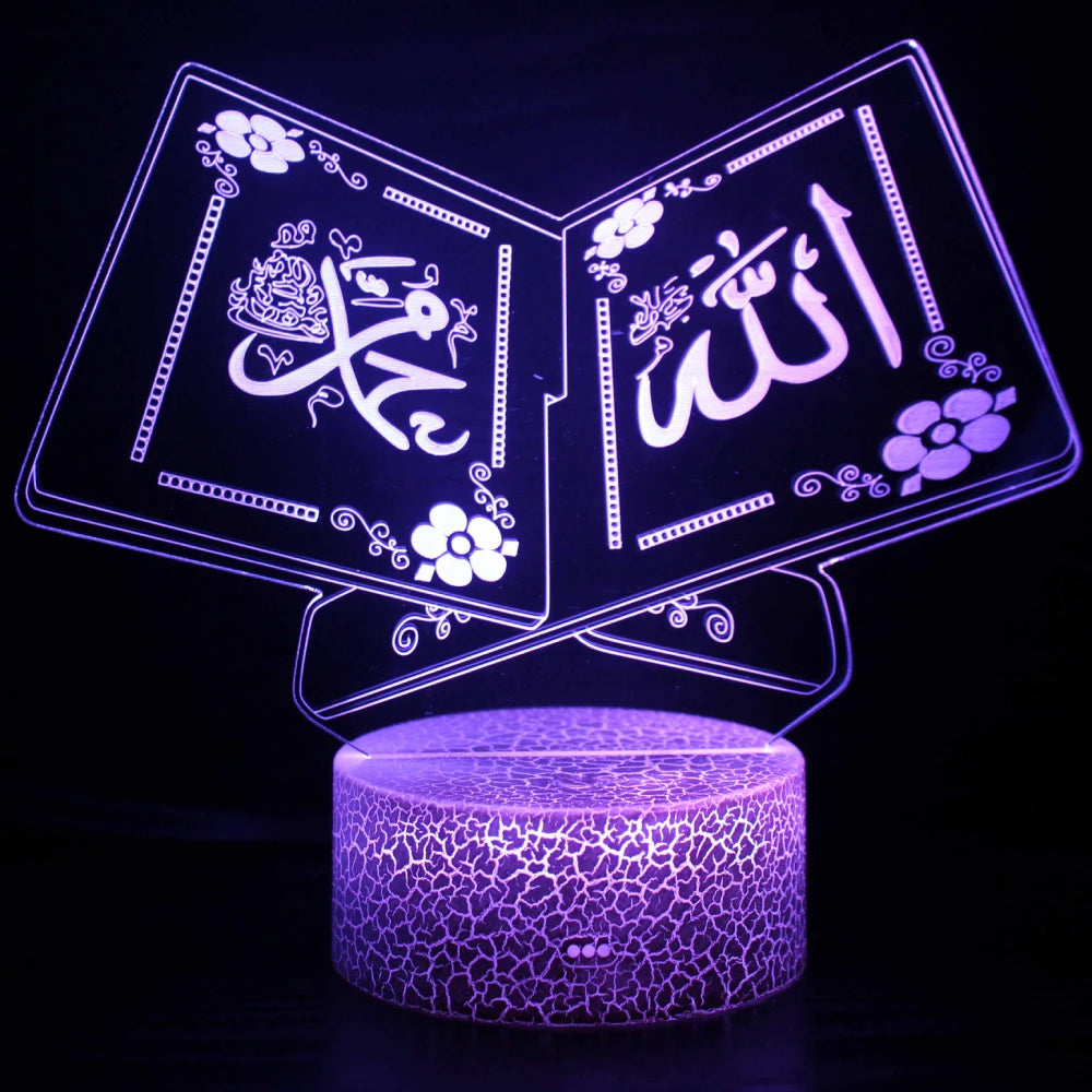 Veilleuse LED Livre Islam <br> Qoréa