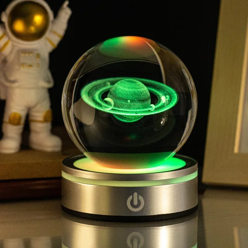 Veilleuse Cristal Planète LED <br> Orbitya