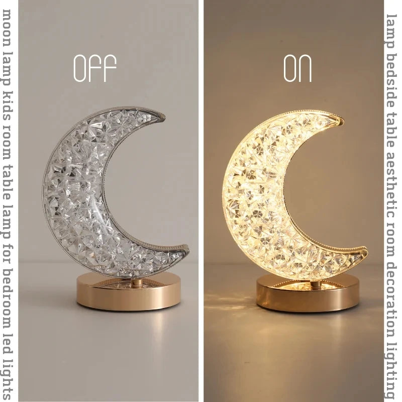 Veilleuse Lune Cristal LED <br> MoonDream