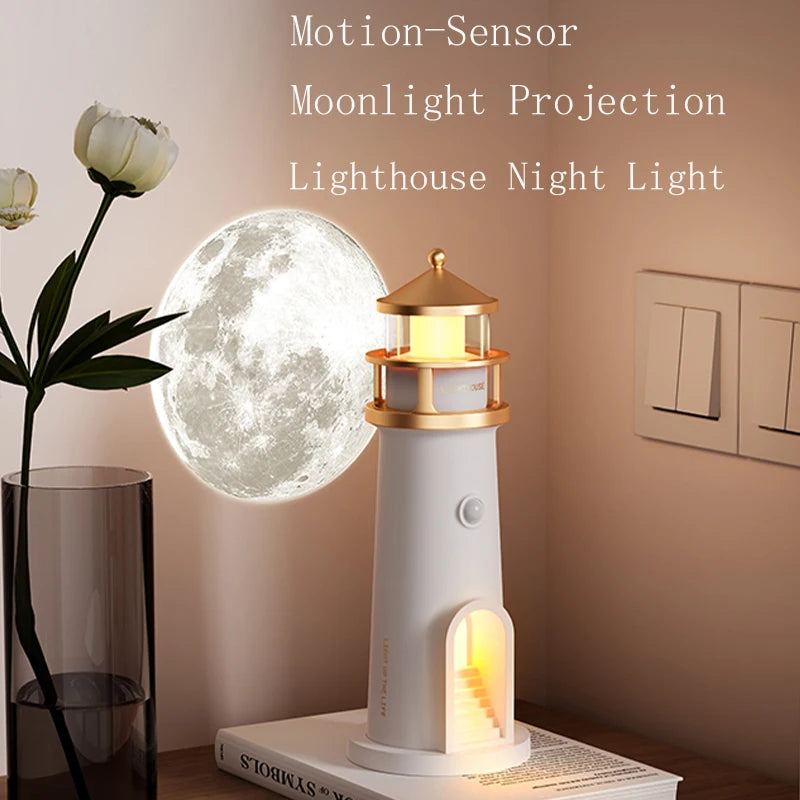 Veilleuse Phare à Détecteur de Mouvement <br> MoonHarbor
