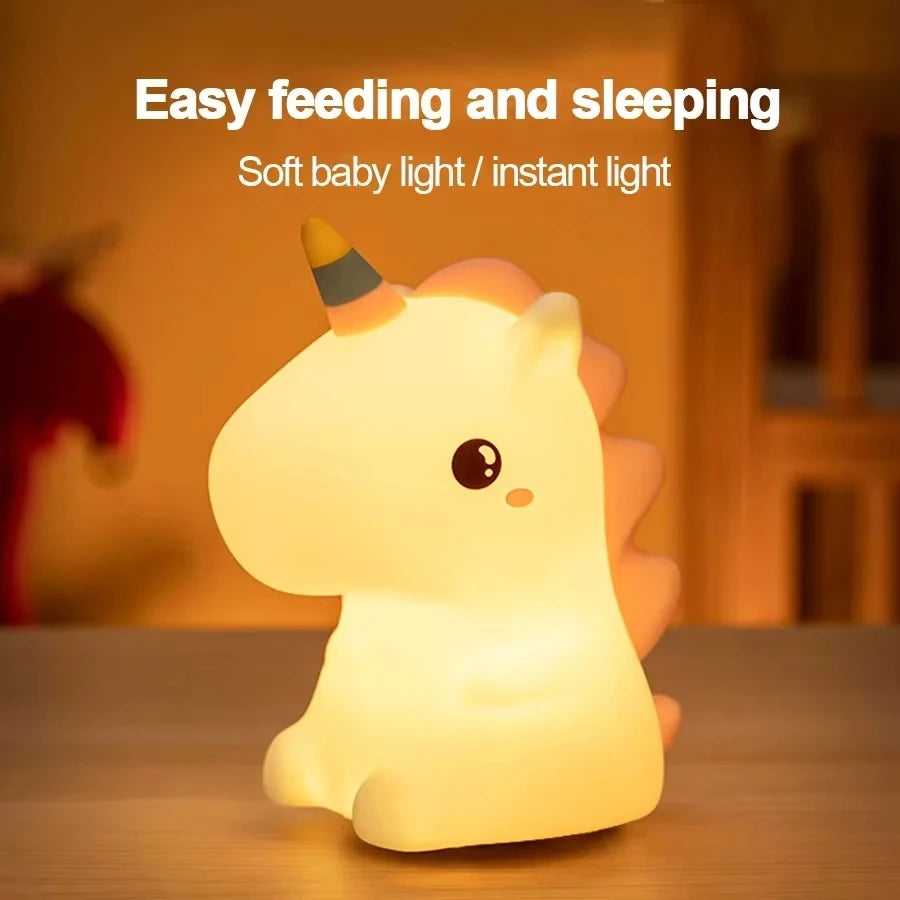 Veilleuse Licorne Lumière Douce LED <br> DreamCorn