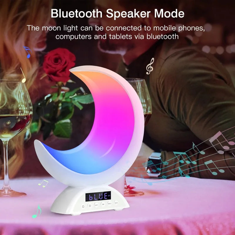 Veilleuse LED Bluetooth Lune <br> LunaSound