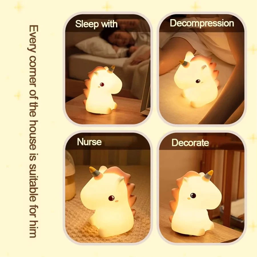 Veilleuse Licorne Lumière Douce LED <br> DreamCorn