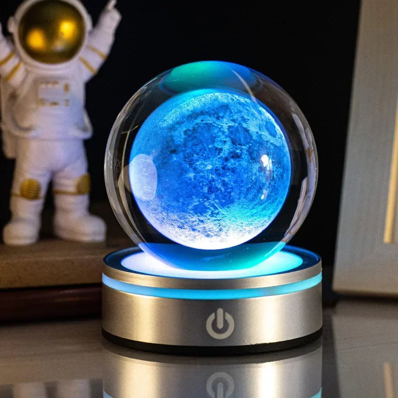 Veilleuse Cristal LED Lune <br> MoonSphere