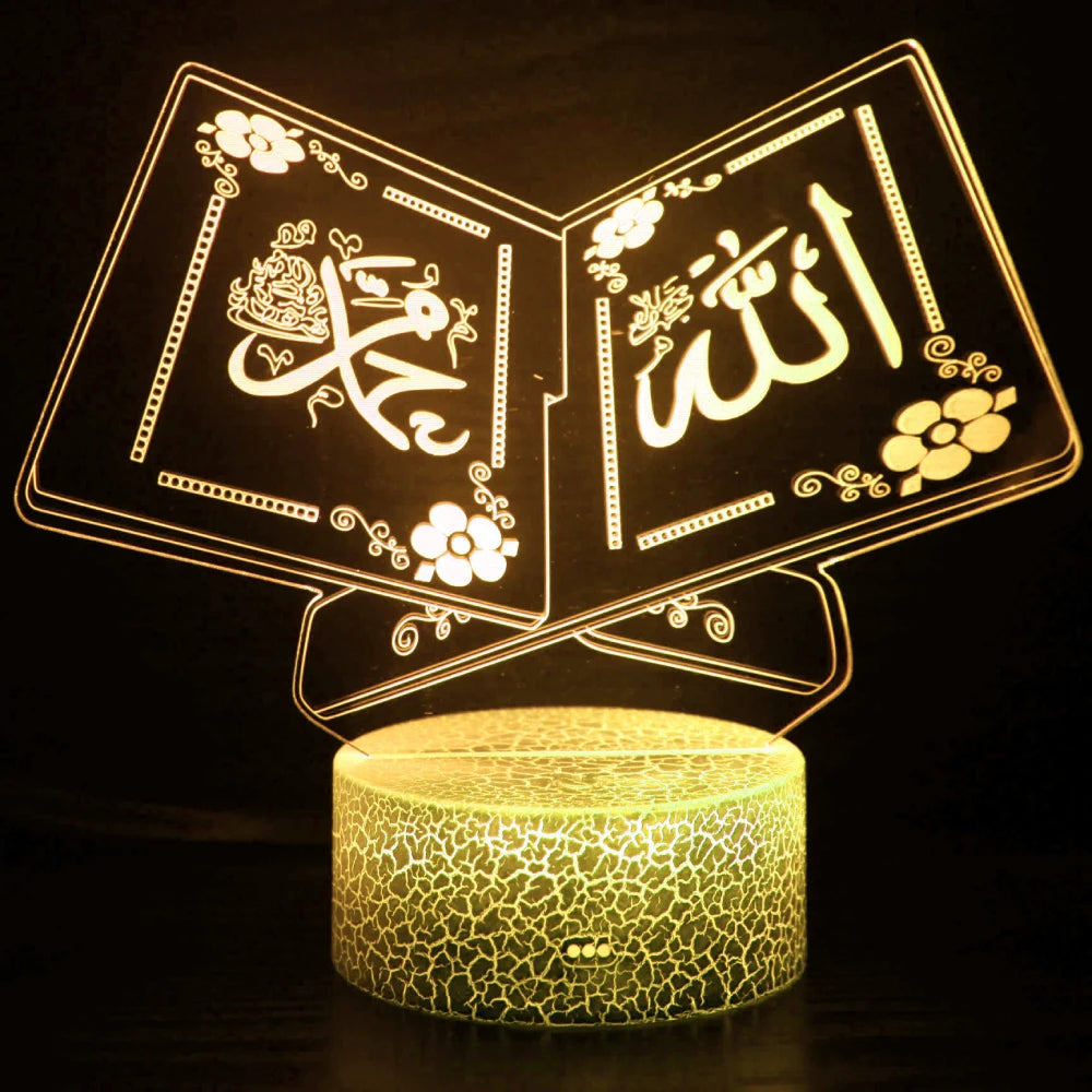 Veilleuse LED Livre Islam <br> Qoréa